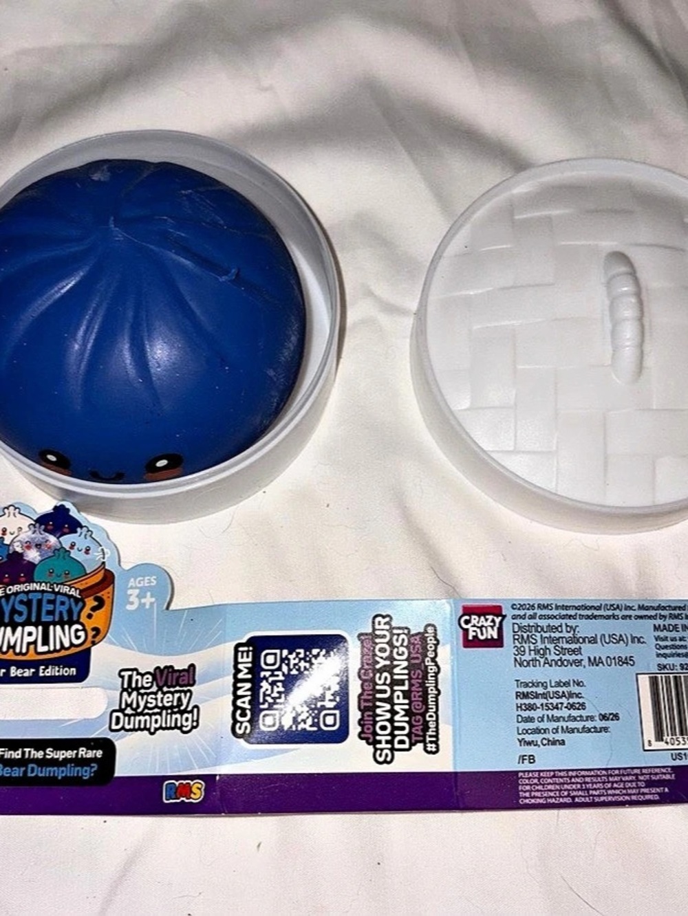 RMS Mystery Dumpling Blue Toy with Container